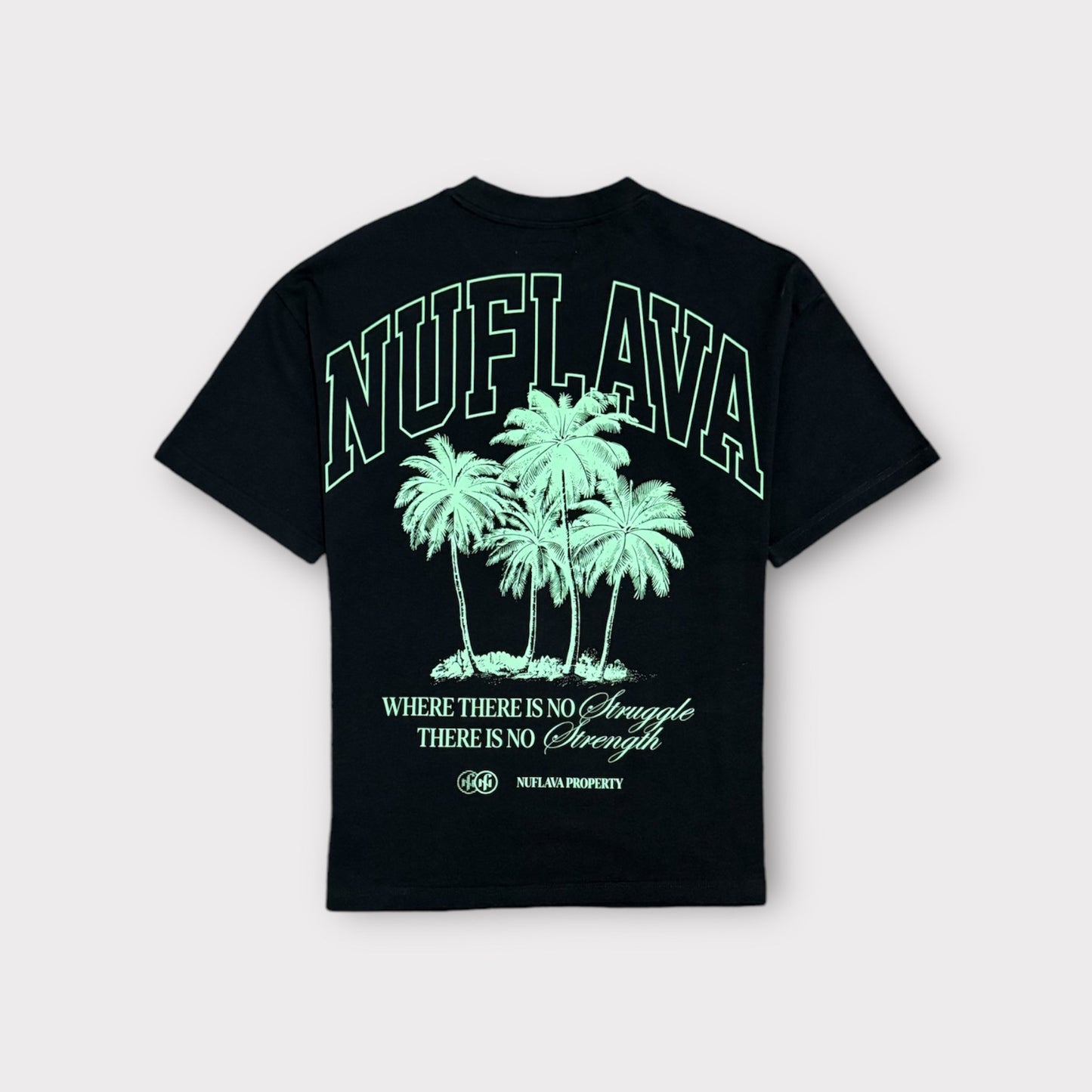 Logo Print Graphic Palm Trees Tee