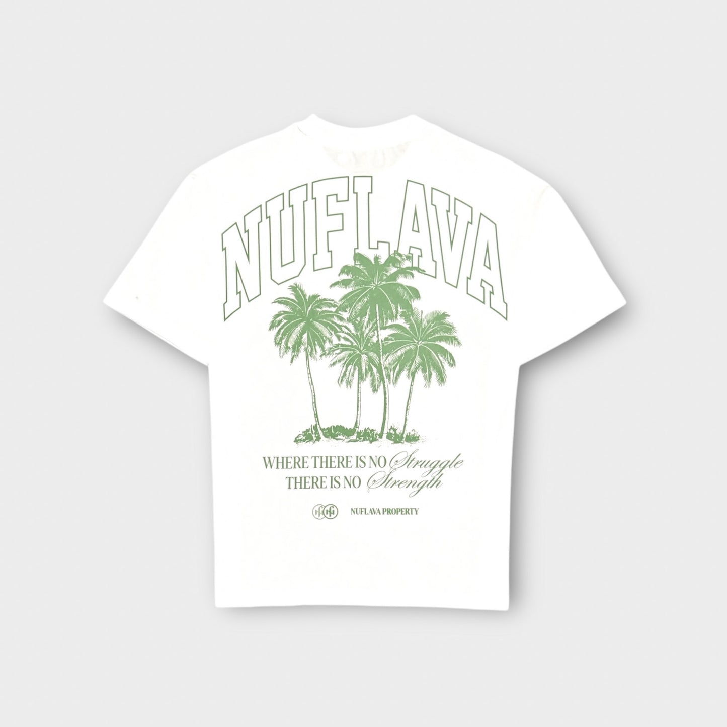 Logo Print Graphic Palm Trees Tee