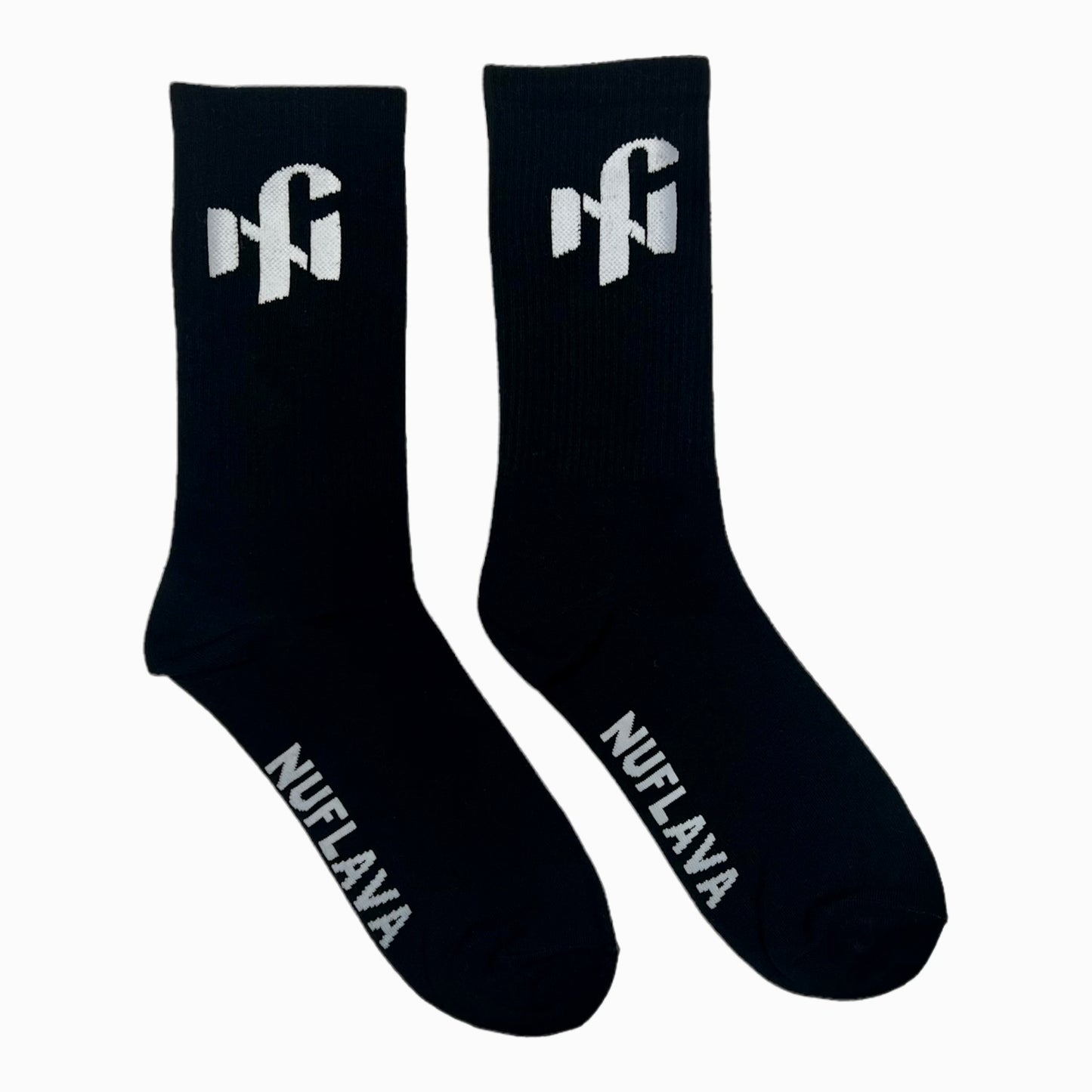 NUFLAVA Logo Print Cotton Socks