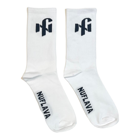 NUFLAVA Logo Print Cotton Socks