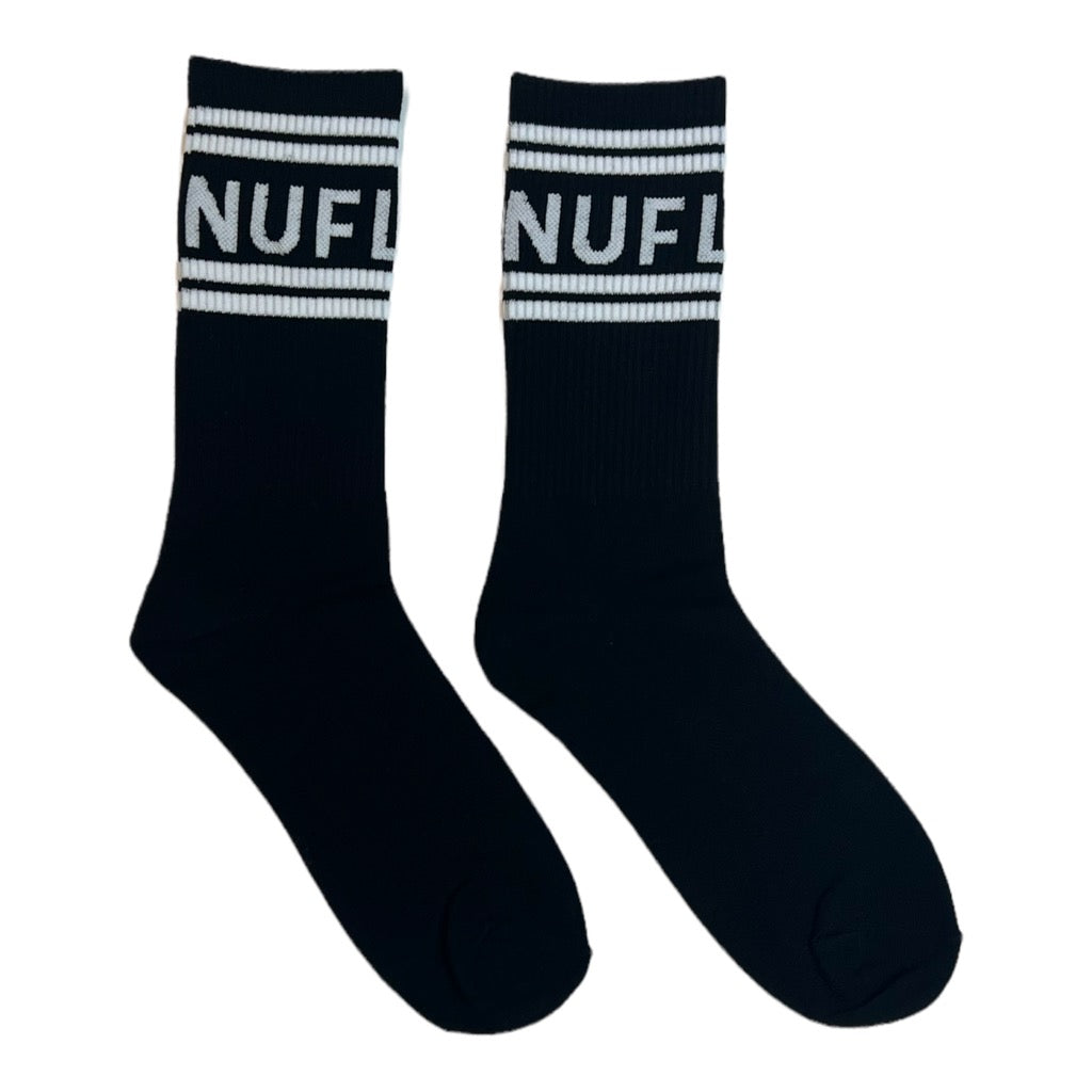 NUFLAVA Logo Lettering Cotton Socks