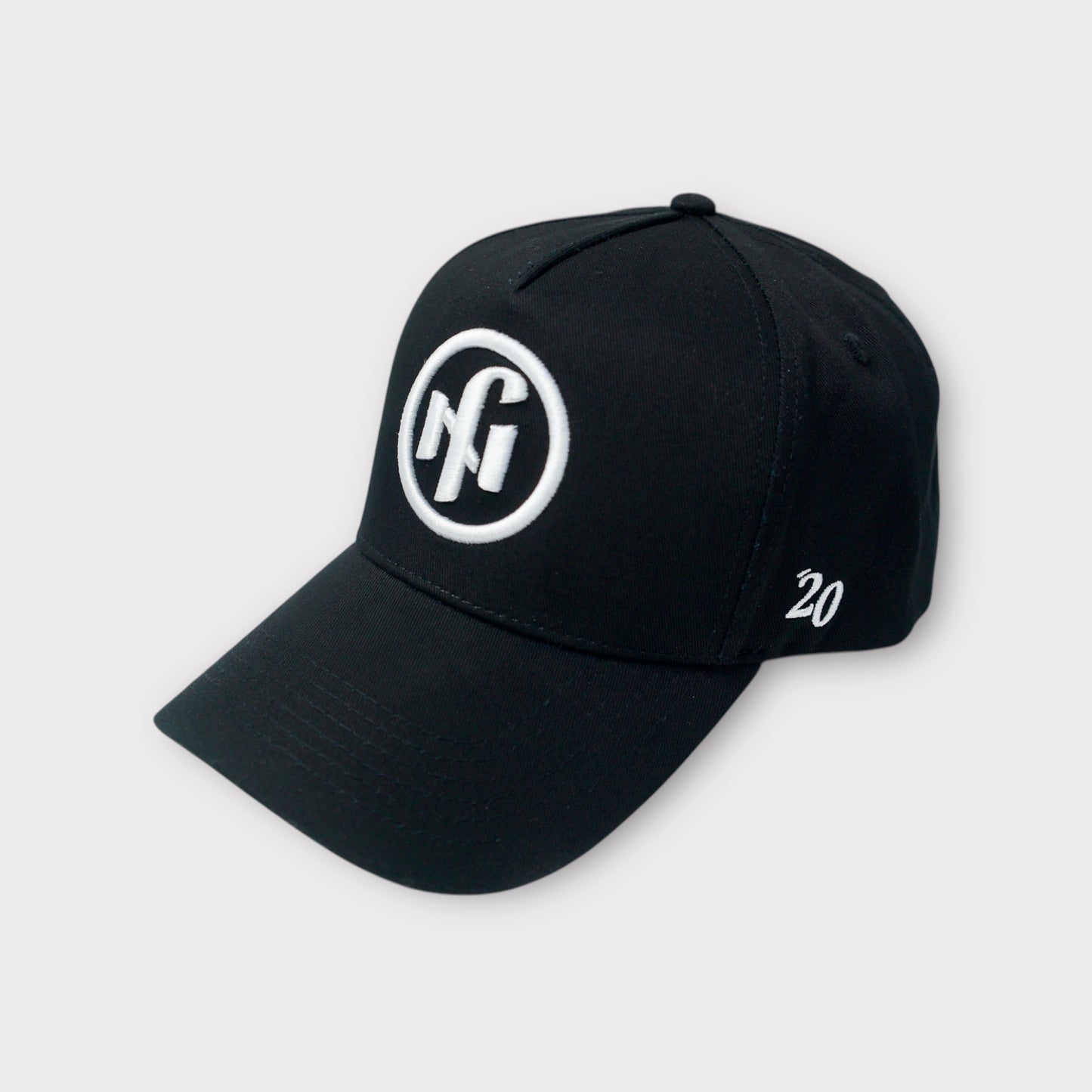 Black Trucker Hat Embroidery Logo