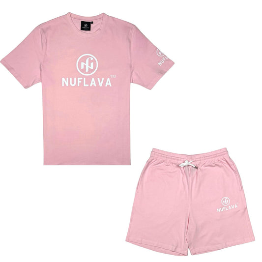 Nuflava original logo pink short set