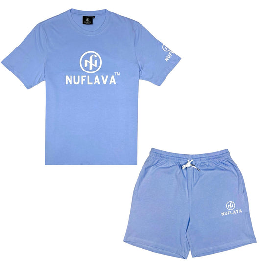 Nuflava original logo lavender short set