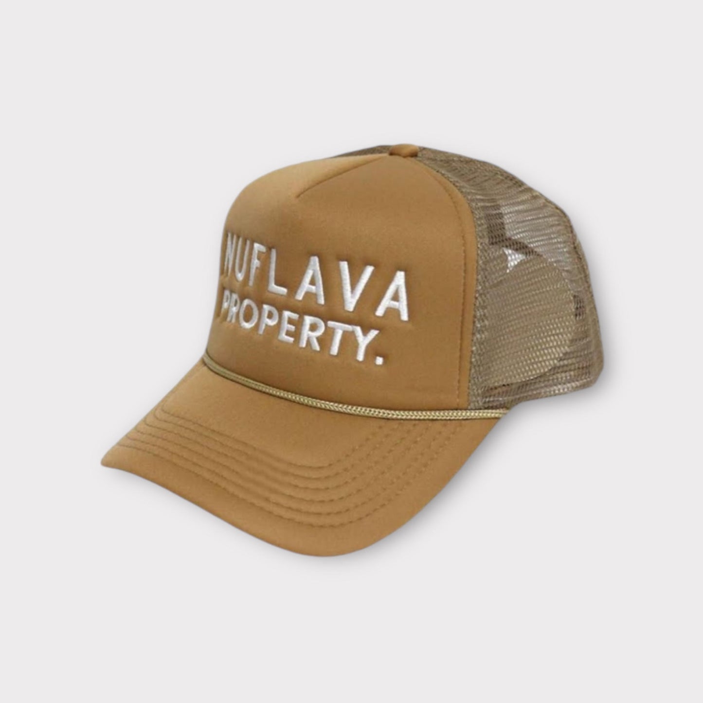 Property Embroidery Logo Detail Mesh Trucker Hat