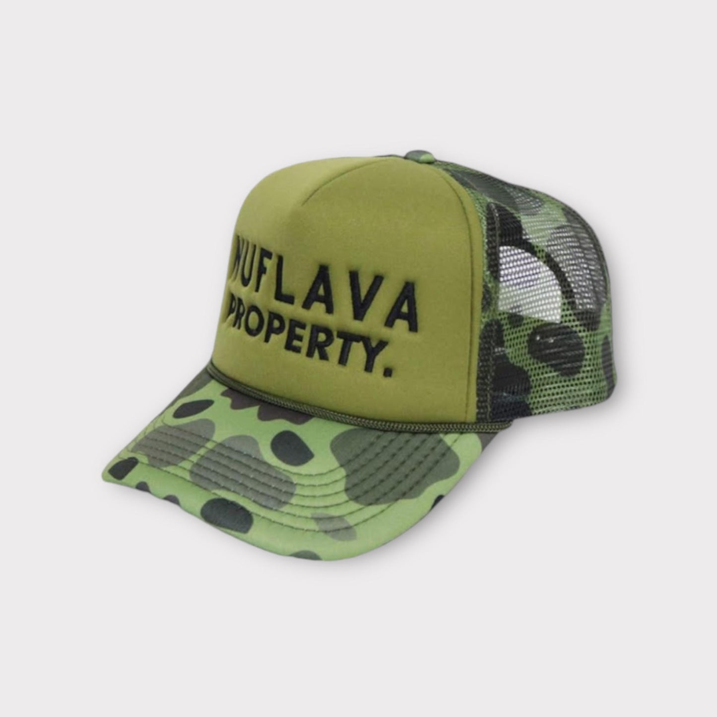 Property Embroidery Logo Detail Mesh Trucker Hat