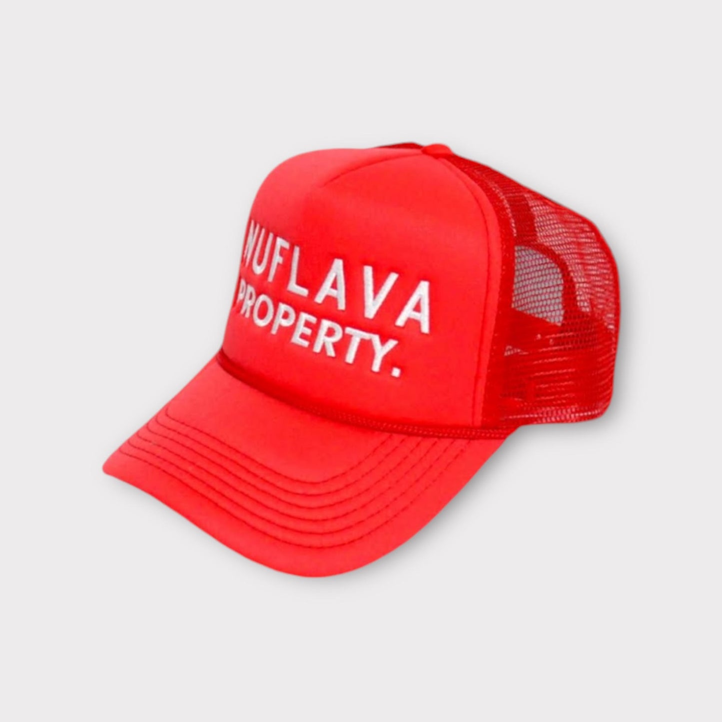 Property Embroidery Logo Detail Mesh Trucker Hat